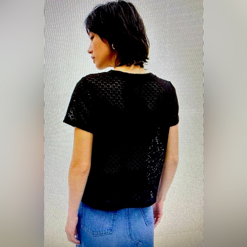 Gap, crochet, black tee, NWT, size XXL tall